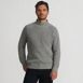 Men's Long Sleeve Shaker Mock Neck Sweater, Front