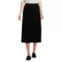 Women's Knit Velvet Pleated Midi Skirt, Front