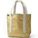 Medium Coated Metallic 5 Pocket Open Top Canvas Tote Bag, Front