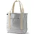 Medium Coated Metallic 5 Pocket Open Top Canvas Tote Bag, Front