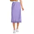 Women's Satin Lace Trim Midi Skirt, Front