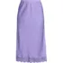 Women's Plus Size Satin Lace Trim Midi Skirt, Front