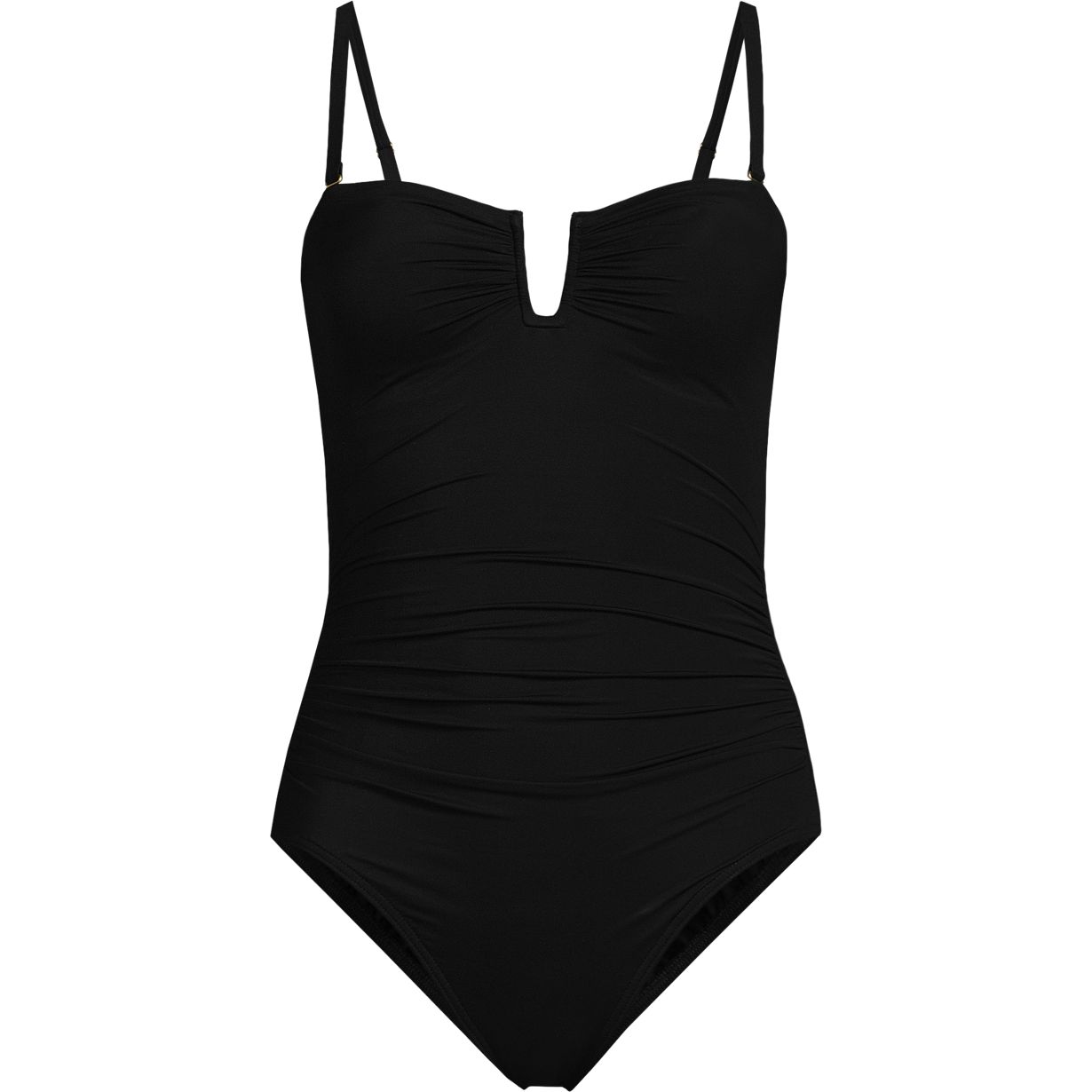 Women's Slender Suit Tummy Control Bandeau One Piece Swimsuit