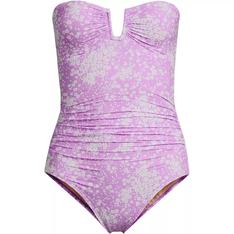Women's SlenderSuit U-Wire Bandeau One Piece Swimsuit, Front