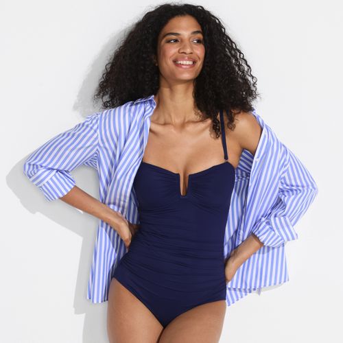 Women's Slender Suit U-Wire Bandeau One Piece Swimsuit, alternative image