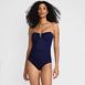 Women's Slender Suit U-Wire Bandeau One Piece Swimsuit, Front