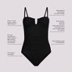 Women's Slender Suit Tummy Control Bandeau One Piece Swimsuit