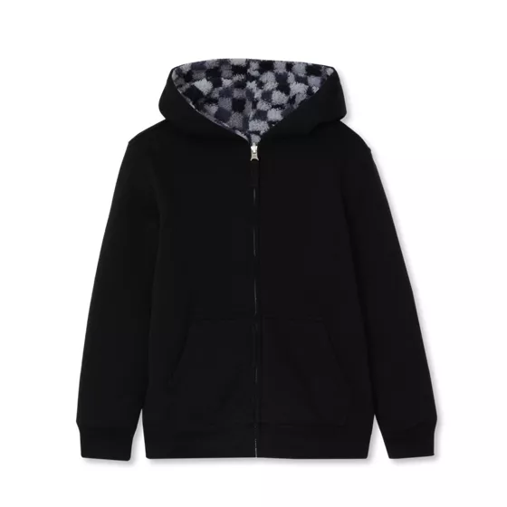 Kids Husky Reversible Sherpa Fleece Hoodie - primary