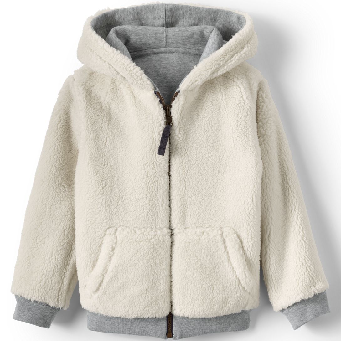 Kids Reversible Sherpa Fleece Hoodie