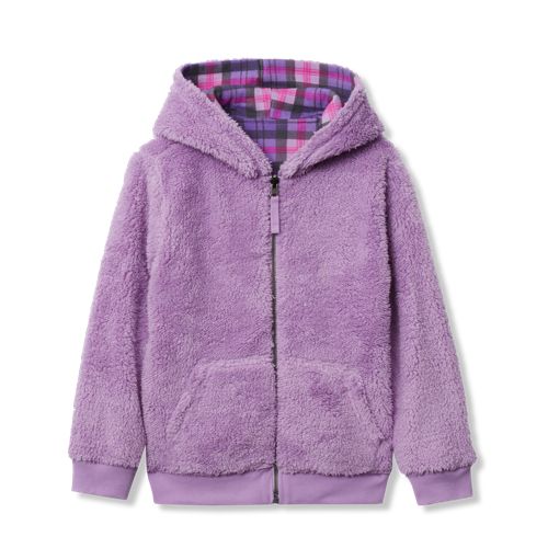 Image of Kids Reversible Sherpa Fleece Hoodie