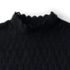 Women's Long Sleeve Brushed Lace Mock Neck Top, alternative image