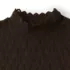 Women's Long Sleeve Brushed Lace Mock Neck Top, alternative image