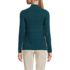 Women's Long Sleeve Brushed Lace Mock Neck Top, Back