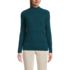 Women's Long Sleeve Brushed Lace Mock Neck Top, Front