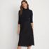 Women's Long Sleeve Brushed Lace Mock Neck Top, alternative image