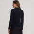 Women's Long Sleeve Brushed Lace Mock Neck Top, Back