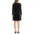 Women's Knit Velvet Square Neck Dress, Back