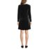 Women's Knit Velvet Square Neck Dress, Back