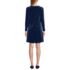 Women's Knit Velvet Square Neck Dress, Back