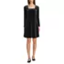 Women's Knit Velvet Square Neck Dress, Front