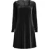 Women's Knit Velvet Square Neck Dress, Front