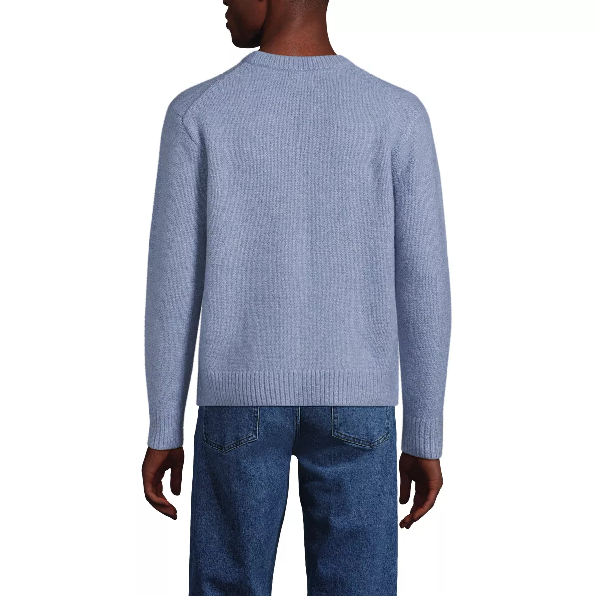 Men's Long Sleeve Ultra Soft Oversized Crewneck Sweater
