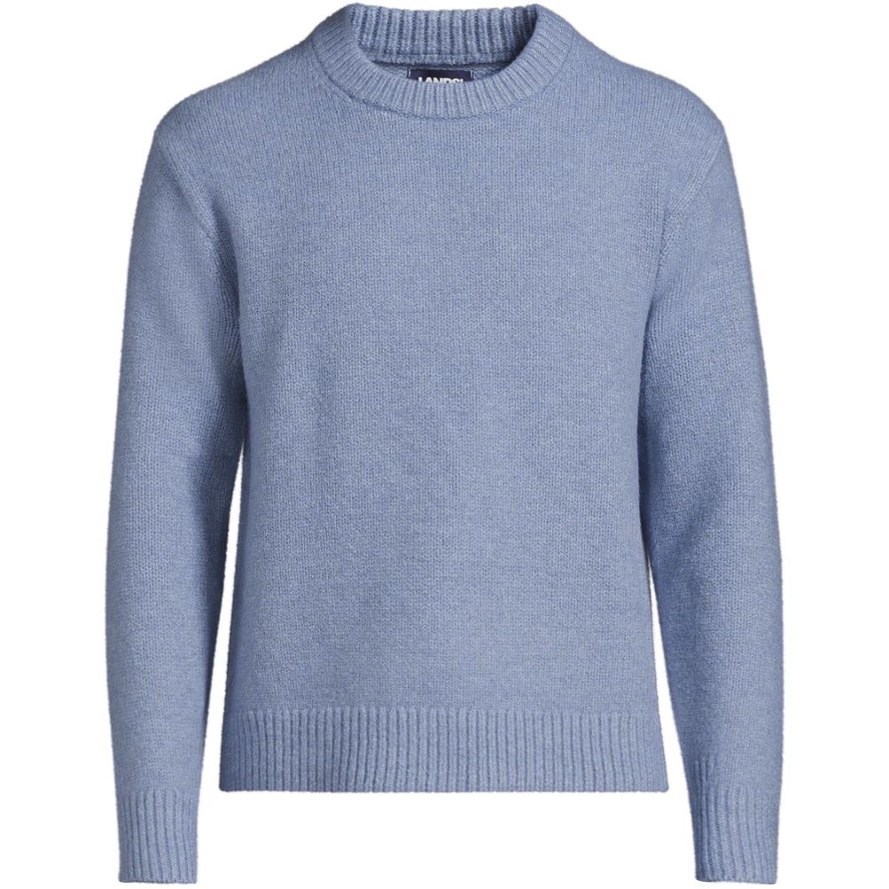 Men's Long Sleeve Ultra Soft Oversized Crewneck Sweater