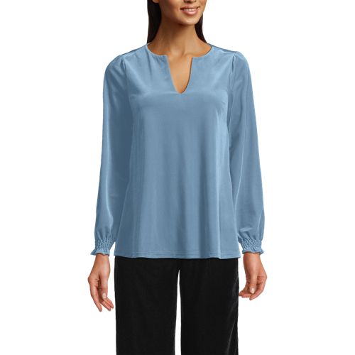 Women's Long Sleeve Velvet Blouse - image 3