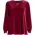 Women's Long Sleeve Velvet Blouse, Front