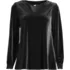 Women's Long Sleeve Velvet Blouse, Front