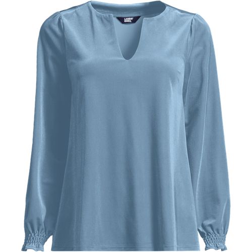 Women's Long Sleeve Velvet Blouse - image 2