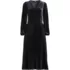 Women's Velvet and Satin Duet Midi Dress, Front