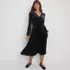 Women's Velvet and Satin Duet Midi Dress, alternative image