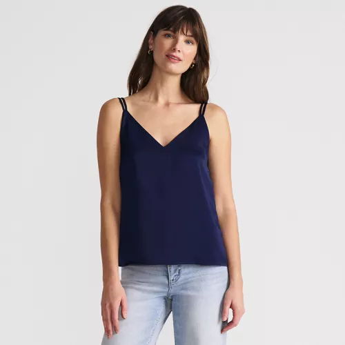 Women's Satin V-neck Camisole, Front