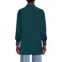 Women's Long Sleeve Oversized Satin Buttondown Tunic, Back