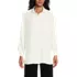 Women's Long Sleeve Oversized Satin Buttondown Tunic, Front