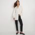 Women's Long Sleeve Oversized Satin Buttondown Tunic, alternative image