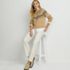 Women's High Rise Metallic Coated Denim  Straight Leg Jeans, alternative image