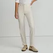 Women's High Rise Metallic Coated Denim Straight Leg Jeans