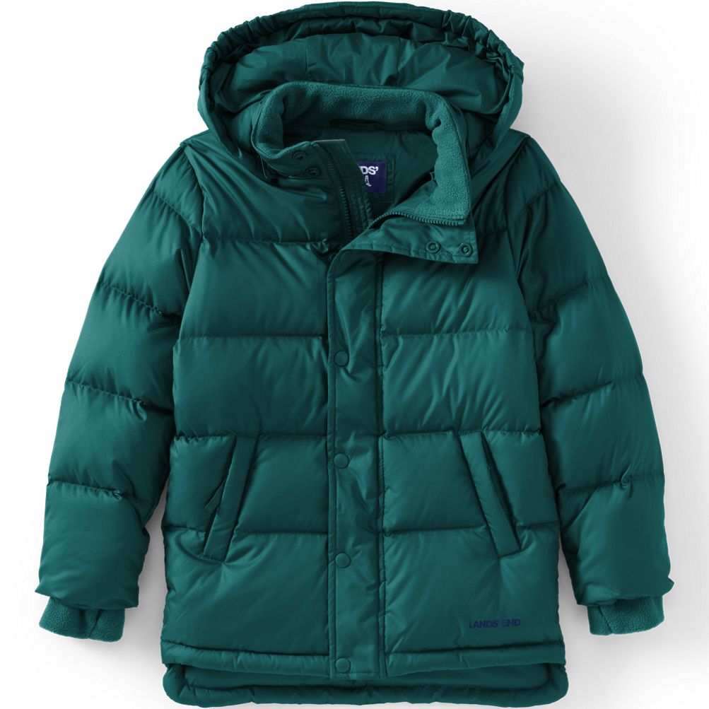 Kids Wide Channel Down Puffer Parka Lands End