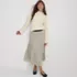 Women's Knit Foil Pleated Midi Skirt, alternative image