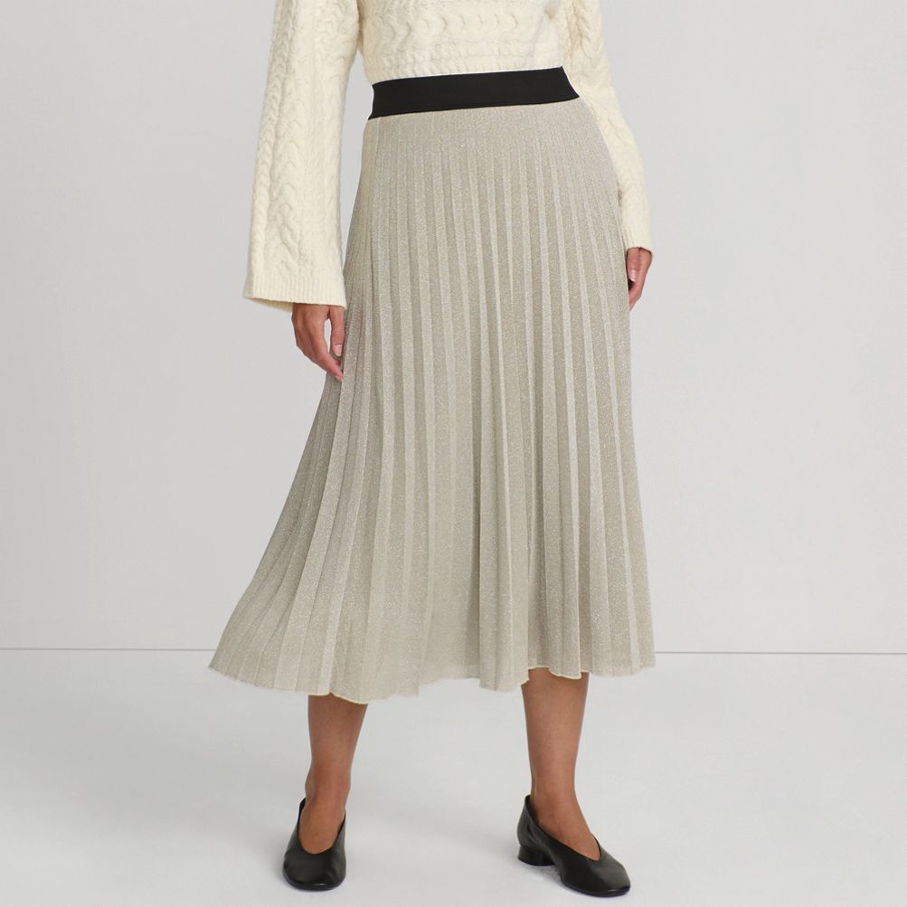 【G FORE】 KNIT PLEATS SKIRT(WOMEN) /追跡付 지포어 | SLIT PLEATED SKIRT (WOMEN)