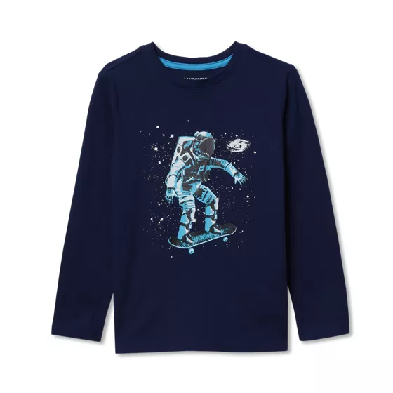 Boys Husky Long Sleeve Graphic Tee - primary