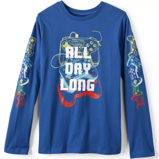 Boys Long Sleeve Graphic Tee - primary
