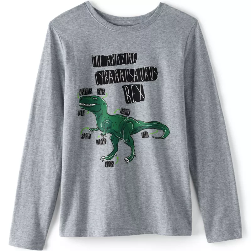 Boys Long Sleeve Graphic Tee, alternative image