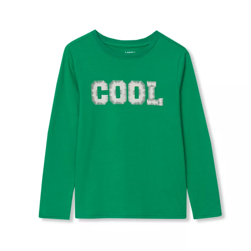 Boys Long Sleeve Graphic Tee, alternative image