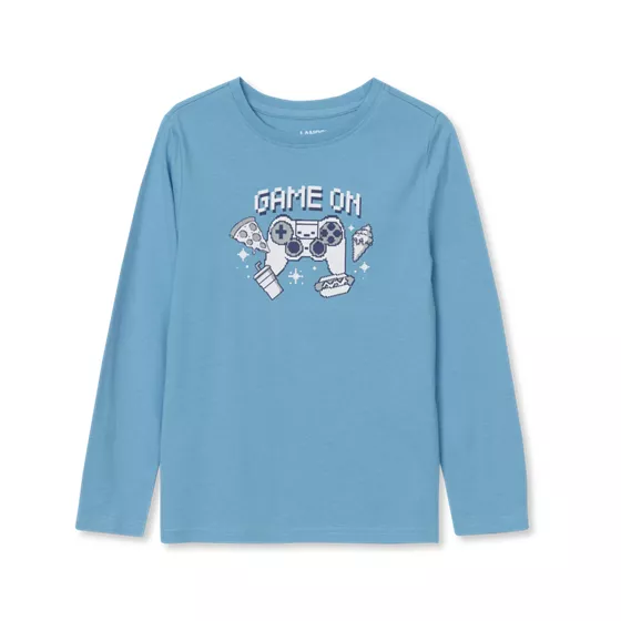 Boys Long Sleeve Graphic Tee - primary