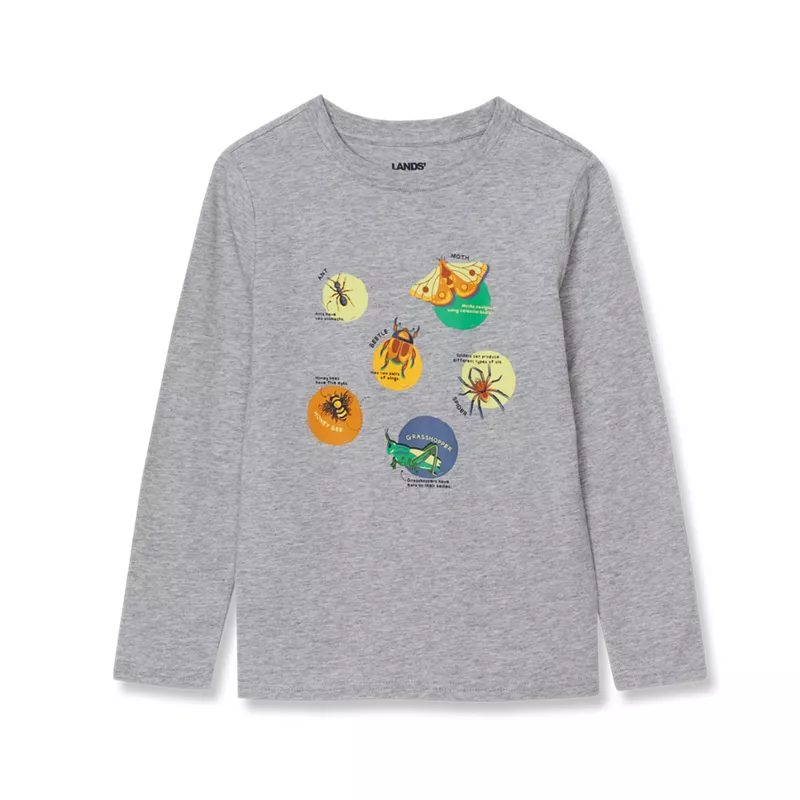 Boys Long Sleeve Graphic Tee, alternative image