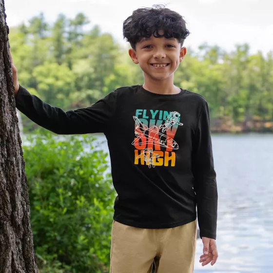 Boys Long Sleeve Graphic Tee - primary