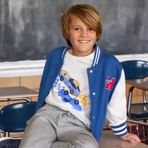 Boys Long Sleeve Graphic Tee - primary